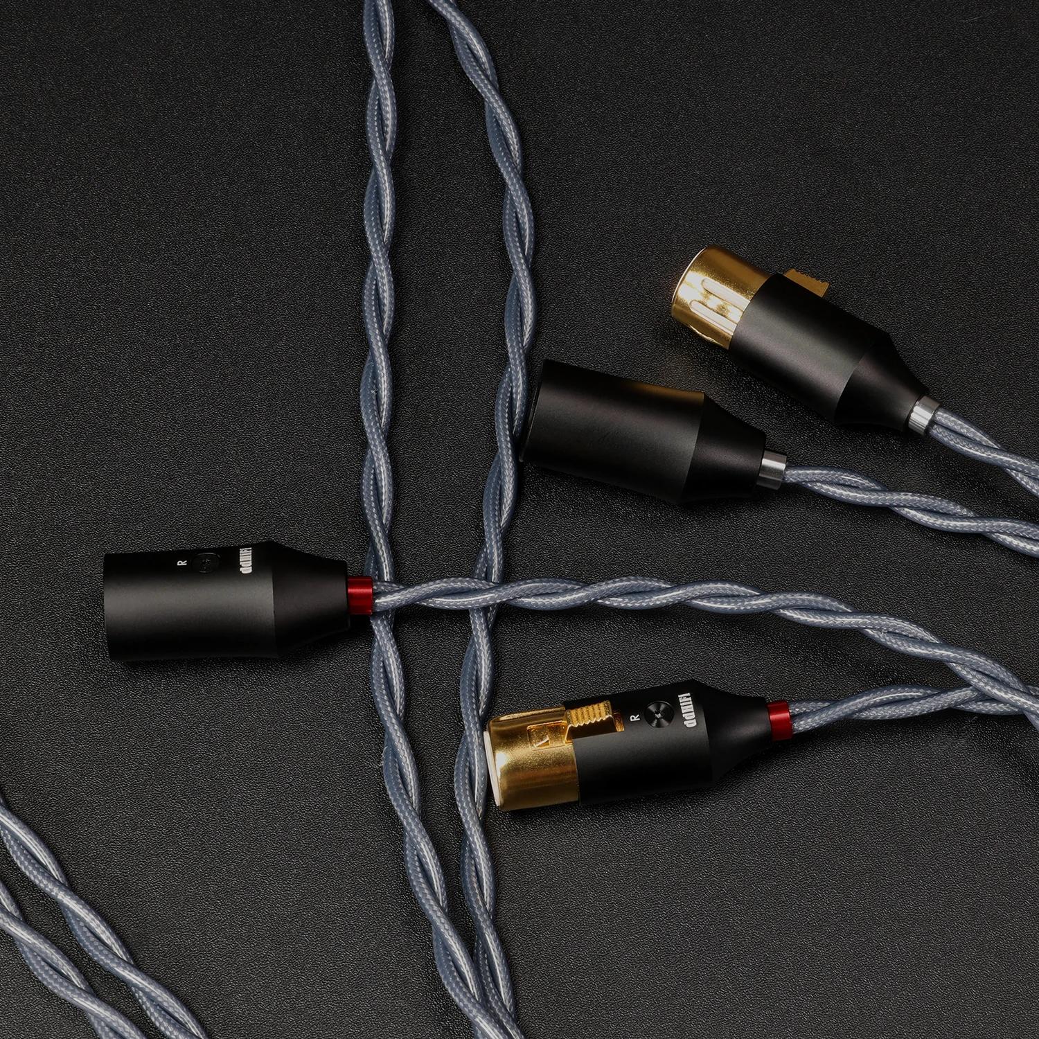 Câble de signal blindé XLR 3 broches DD ddHiFi BC30XLR, XLR 3 broches femelle vers XLR 3 broches mâl