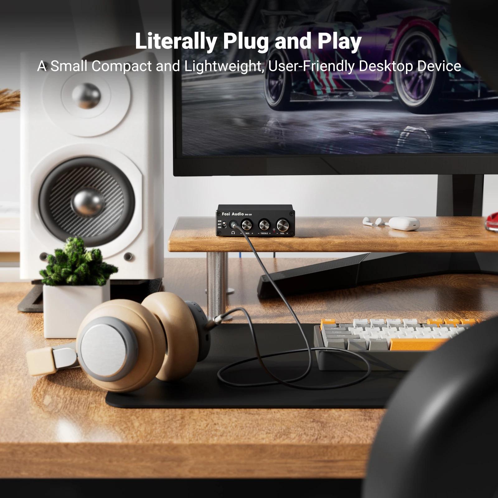 Fosi-Mini stéréo USB, radiateur de jeu, sauna, amplificateur de téléphone, adaptateur de convertisse