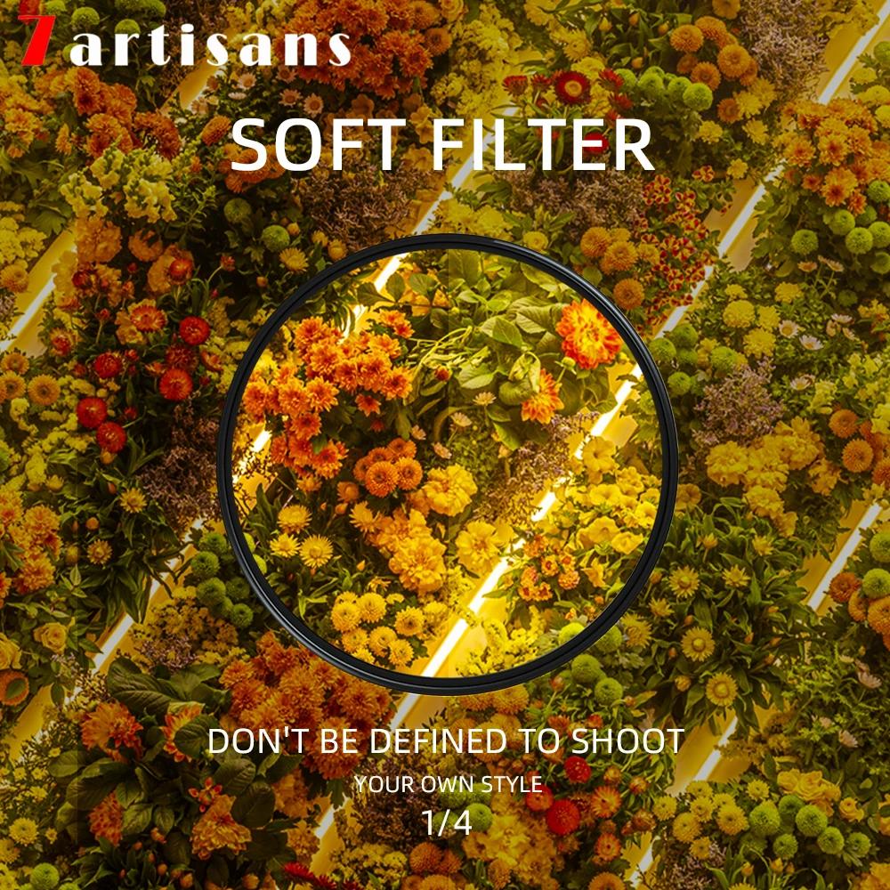 7artisans-Objectif de caméra avec filtre souple 1/4, cadre ultra fin, verre optique AGC étanche, 46m
