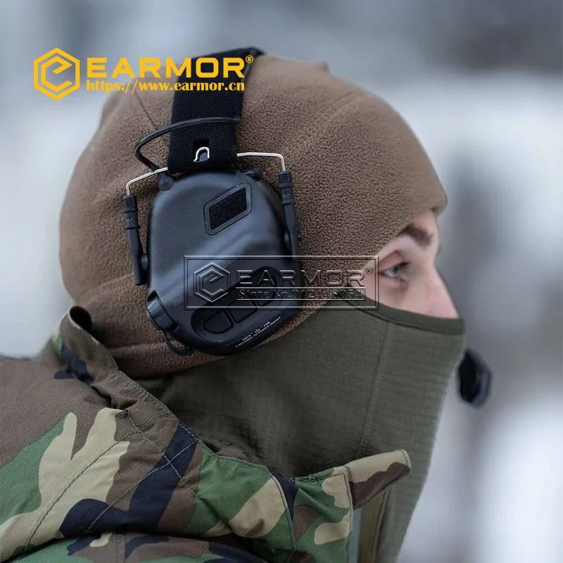 EARMOR-Casque DulMédiateur set M32 MOD4 avec microphone, cache-oreilles de chasse et de tir, amplifi