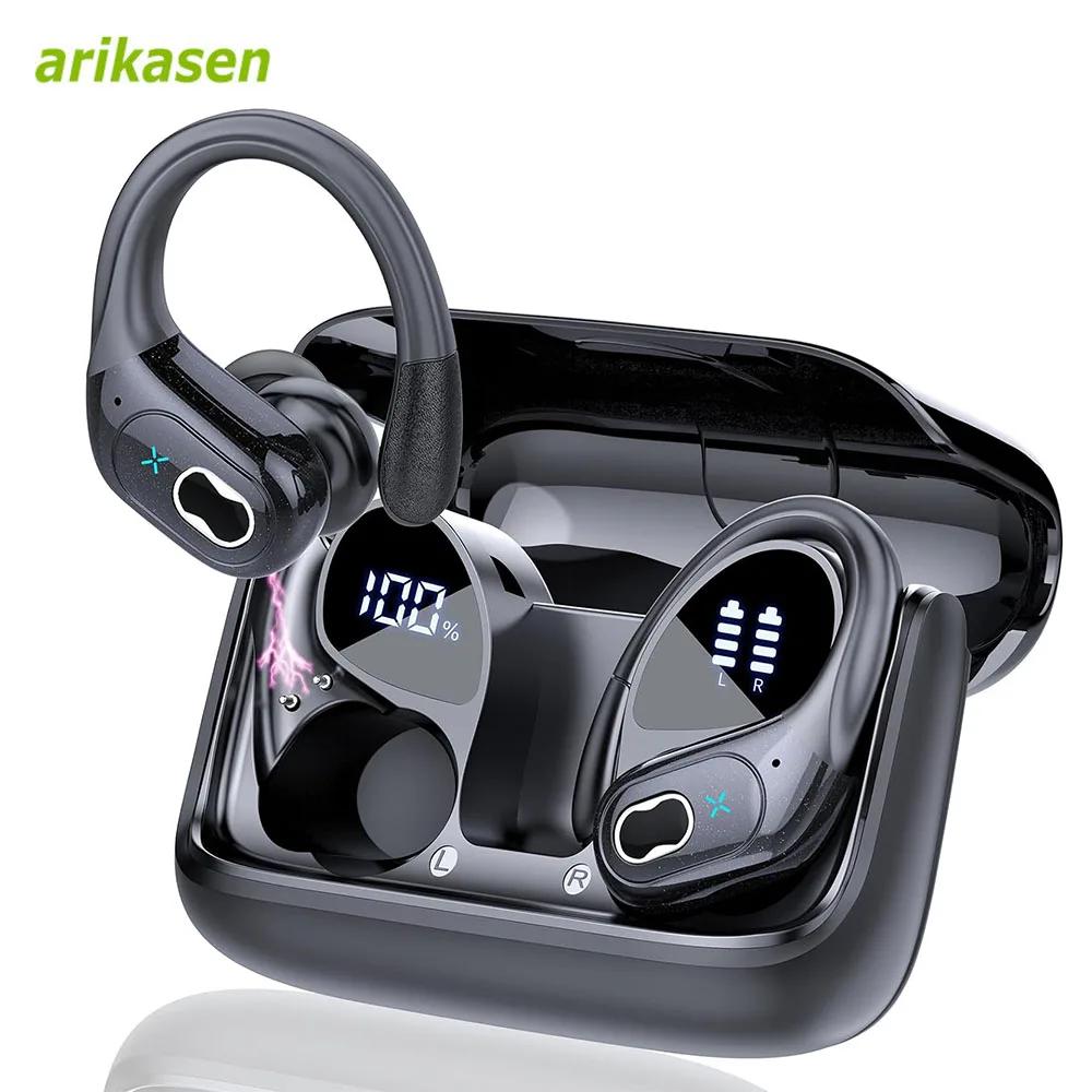 Bluetooth 5.3 casque 2024 écouteurs sans fil 75 heures Sport Bluetooth écouteur avec suppression de