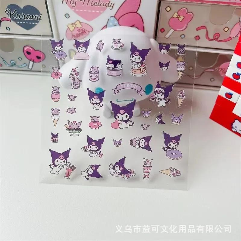 4 pièces mignon Transparent Kulome Hello Kitty mélodie imperméable enfants autocollants