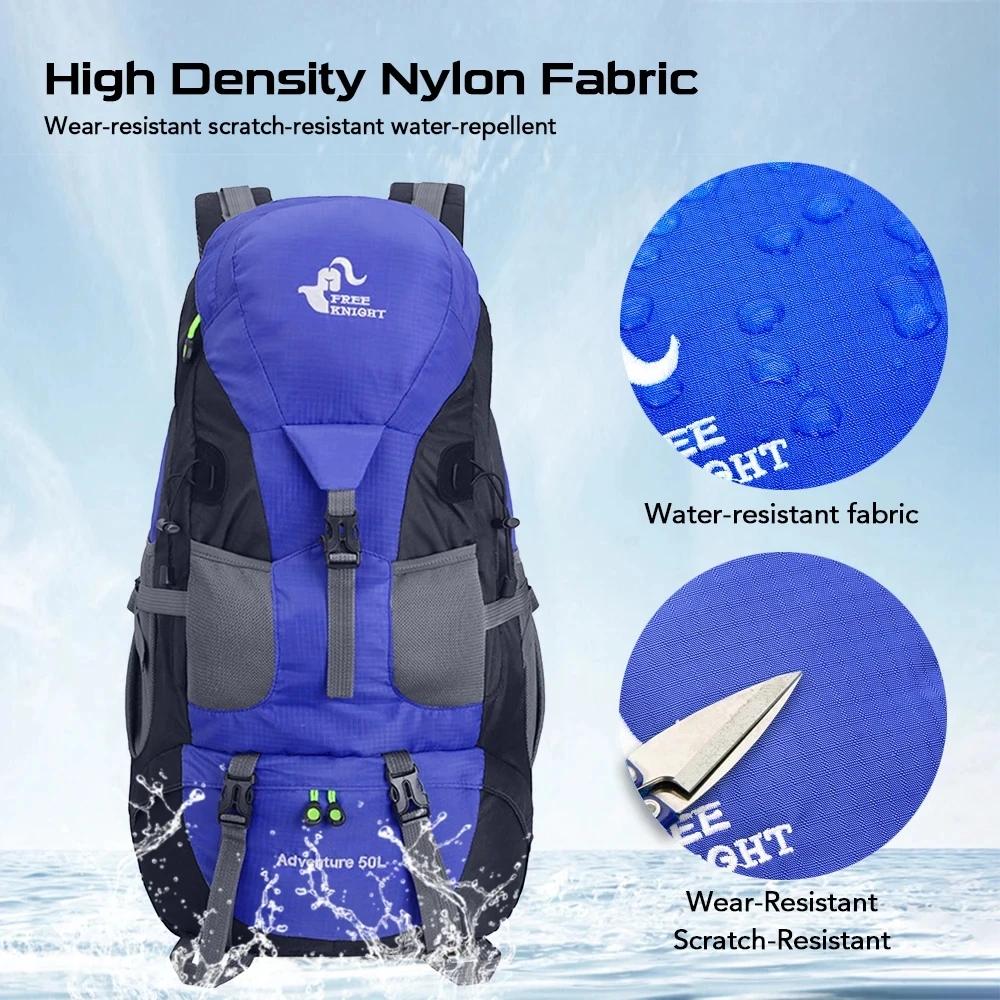 Free Knight-Sac à dos de randonnée résistant à l'eau pour homme, sac de jour de camping, sac à dos d
