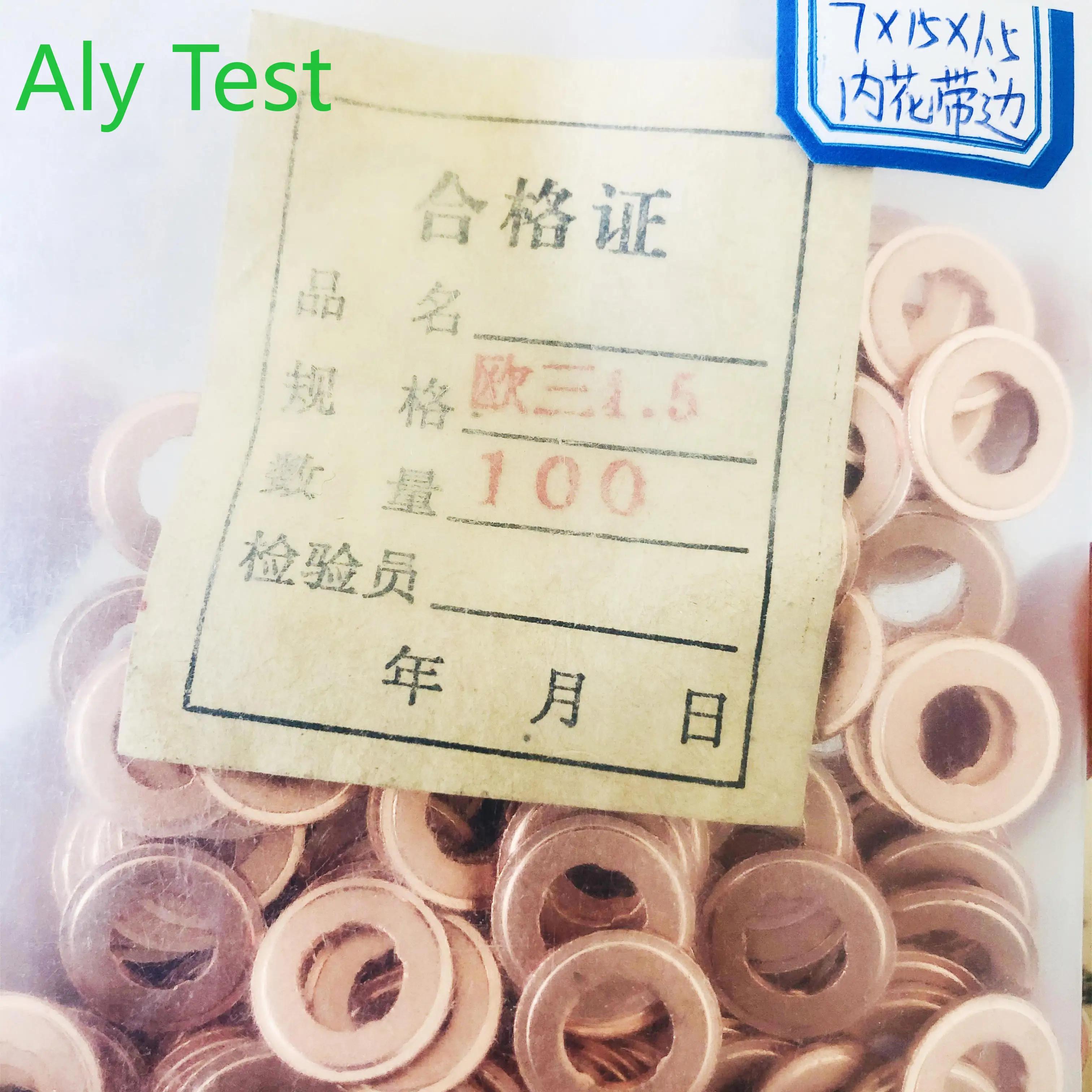 ALYTEST 100 pièces buse d'injecteur à rampe commune Diesel rondelle d'étanchéité en cuivre pompe à c