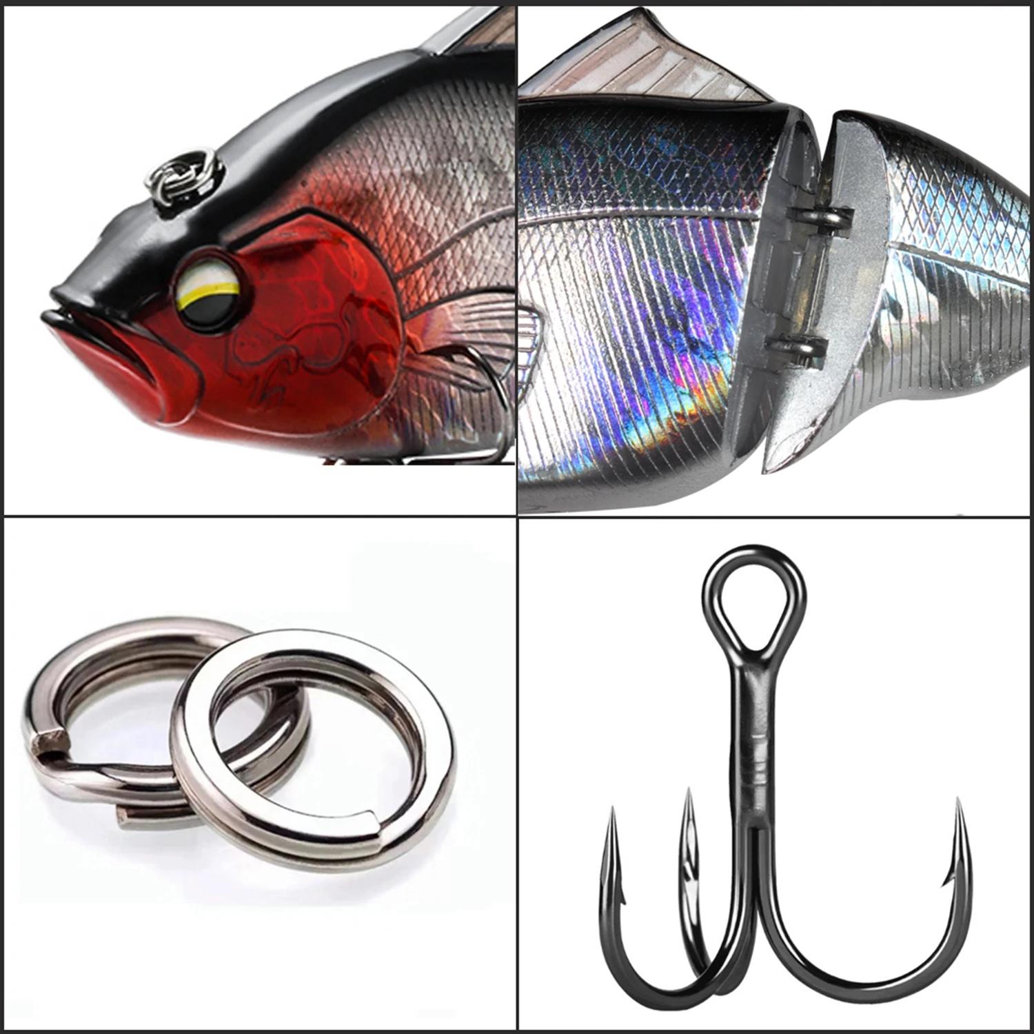 JOHNCOO 115mm coulant VIB leurre de pêche sans lèvres manivelle artificielle flottant dur appât broc