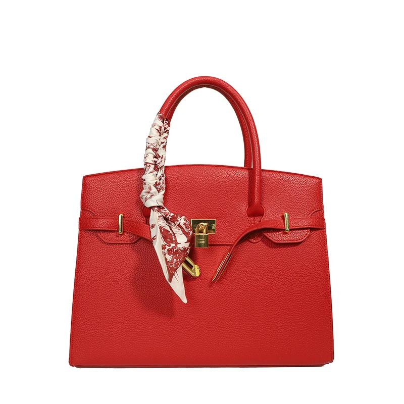 Sac bandoulière élégant et classique en cuir pour femme 2026 – Grand sac à main messager de luxe de