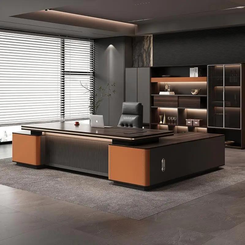 Bureaux De bureau modernes design organisateurs stockage poste De travail De luxe bureaux De bureau