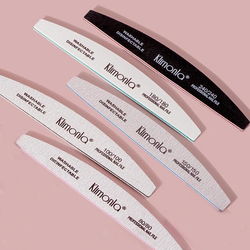 Limes à ongles professionnelles 100 180 EVA, papier de verre épais pour Salon de manucure, ensemble