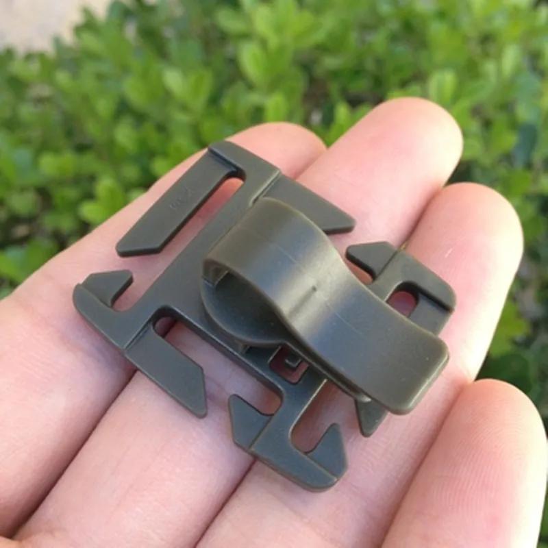 Clip de Tube à boire rotatif Molle, 2 pièces, vessie d'hydratation, piège à Tube de paille, Clip de