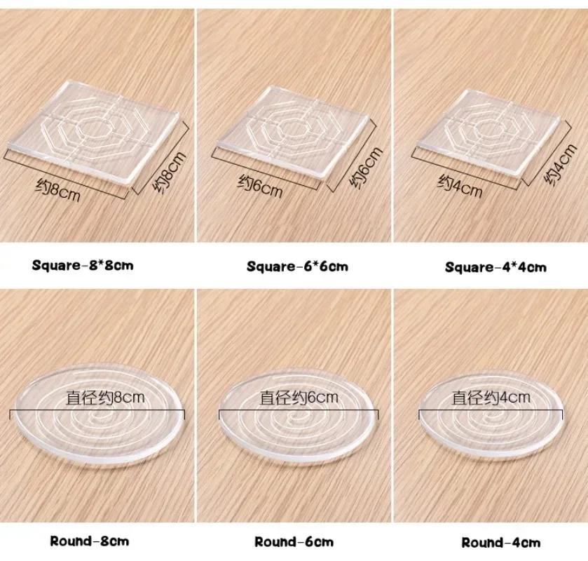 Tapis de pied de Table Anti-mobile en Silicone, fixateur antidérapant, pied de lit, coin de Table, c