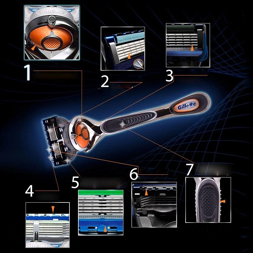 Gillette-Rasoir manuel pour hommes, rasoir Proglide, rasoir d'épilation du visage, lame de rasoir, t