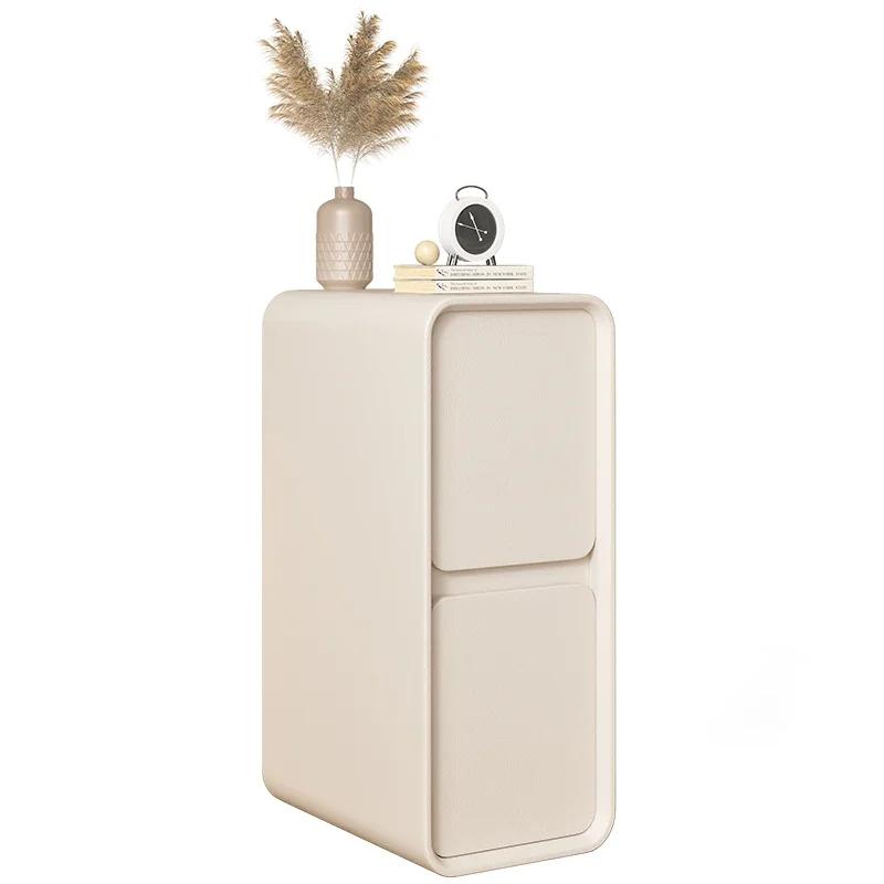Table de chevet minimaliste moderne, style français, petit espace ultra-étroit, mini armoire latéral