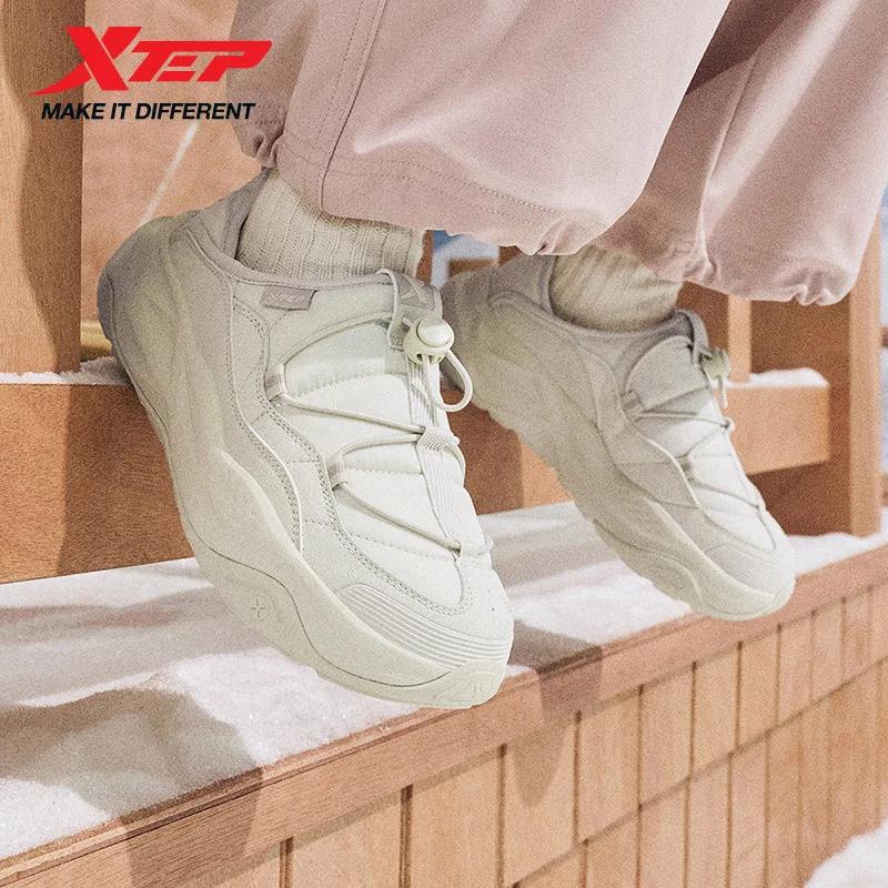 Xtep chaussures en coton pour femmes 2025 hiver nouveauté loisirs confortable coussin soutien résist