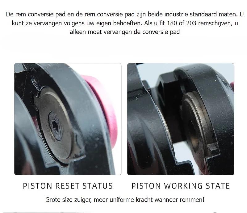 Frein à disque de vélo VTT étrier mécanique Double Piston entraînement bilatéral électrique B001 dis