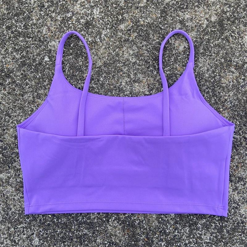 Soutien-gorge de sport dos nu pour femmes, haut d'entraînement, sangle fine, gilet de Yoga, soutien