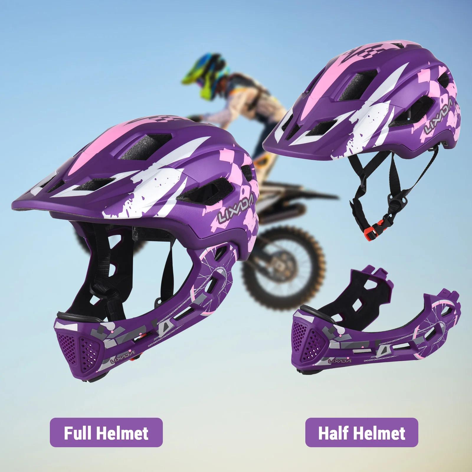 Casque de vélo intégral pour enfants, poignées amovibles, casque de vélo réglable, accessoires de vé
