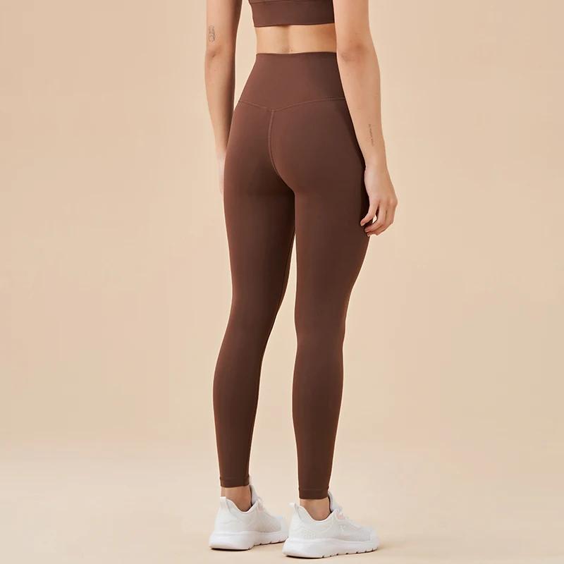 Leggings chauds nylon femmes hiver - Yoga taille invisible poche élastique doux sexy