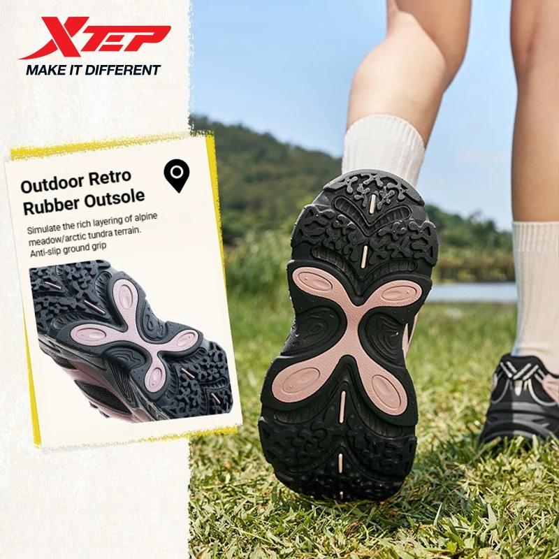 Xtep chaussures décontractées femmes 2025 printemps chaussures de course légères semelle épaisse aug