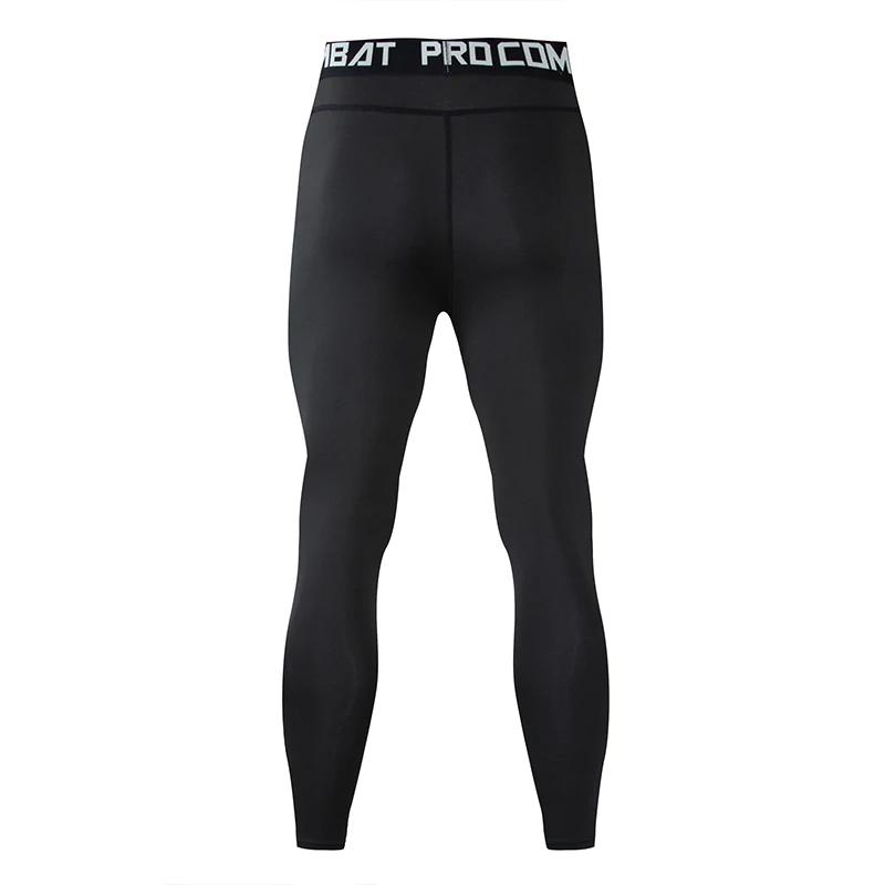 Leggings compression homme musculation fitness - Pantalon d'entraînement élastique muscle alive training