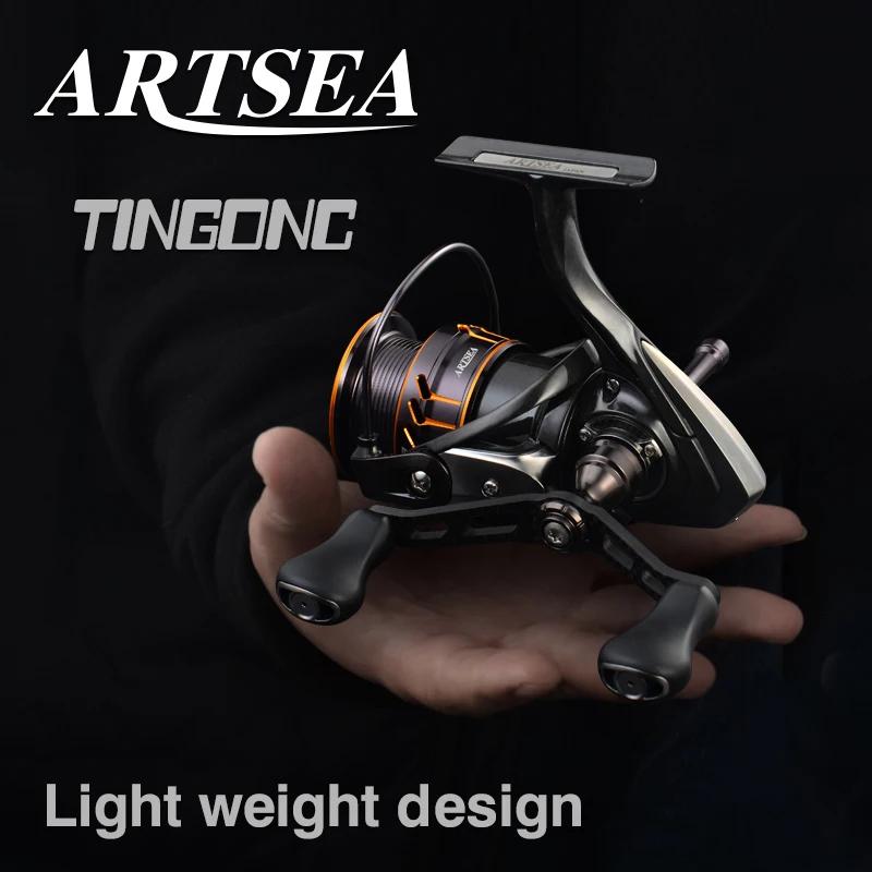 ARTSEA tout carbone 12 + 1BBS Double bascule moulinet de pêche calmar moulinet de pêche ultraléger 1