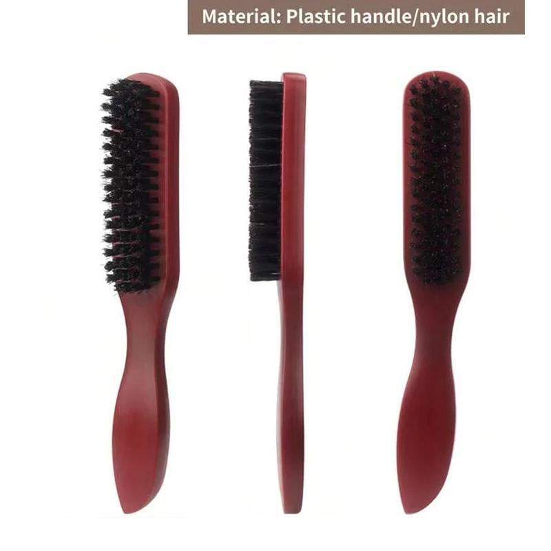 Brosse à cheveux en poils de sanglier (unisexe)-brosse à poils coiffants professionnelle sans parfum