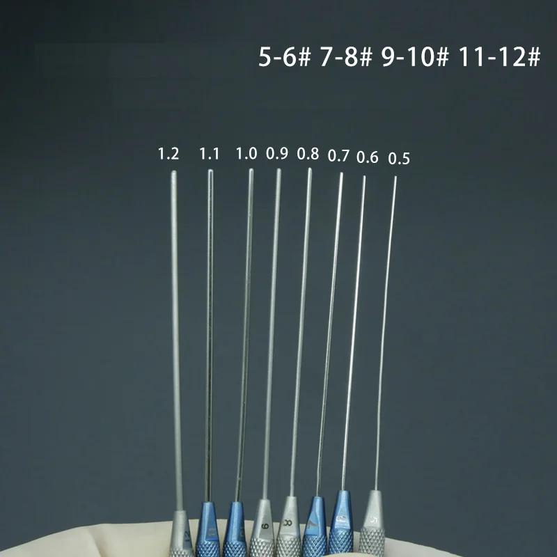 Instruments ophtalmiques en acier inoxydable 4 pièces/ensemble, sonde lacrimal, équipement de micros
