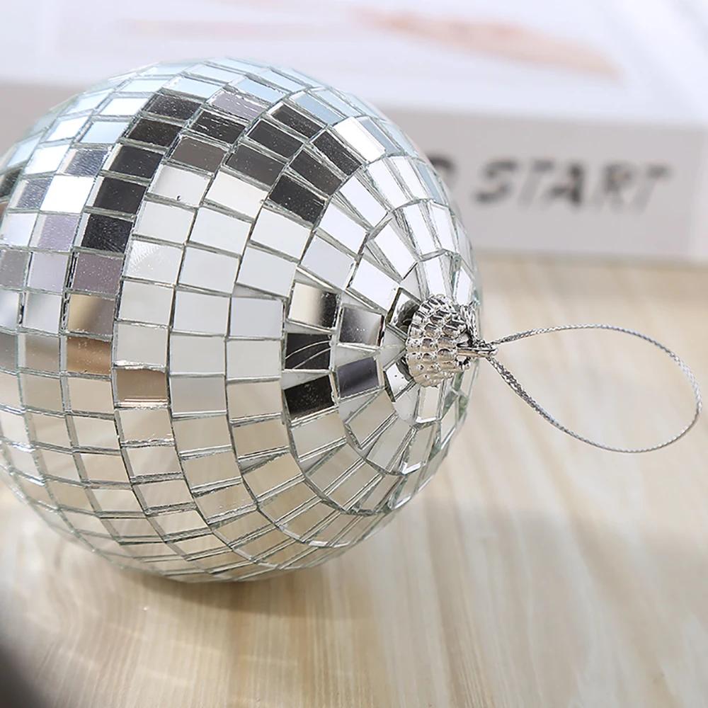 Boule Disco miroir 2-10cm, décorations de fête des années 70, ornements suspendus réfléchissants pou