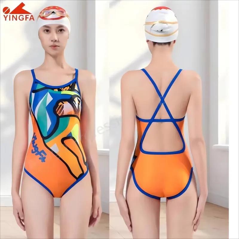 Yingfa maillot de bain professionnel femme course une pièce sport entraînement maillot de bain améli