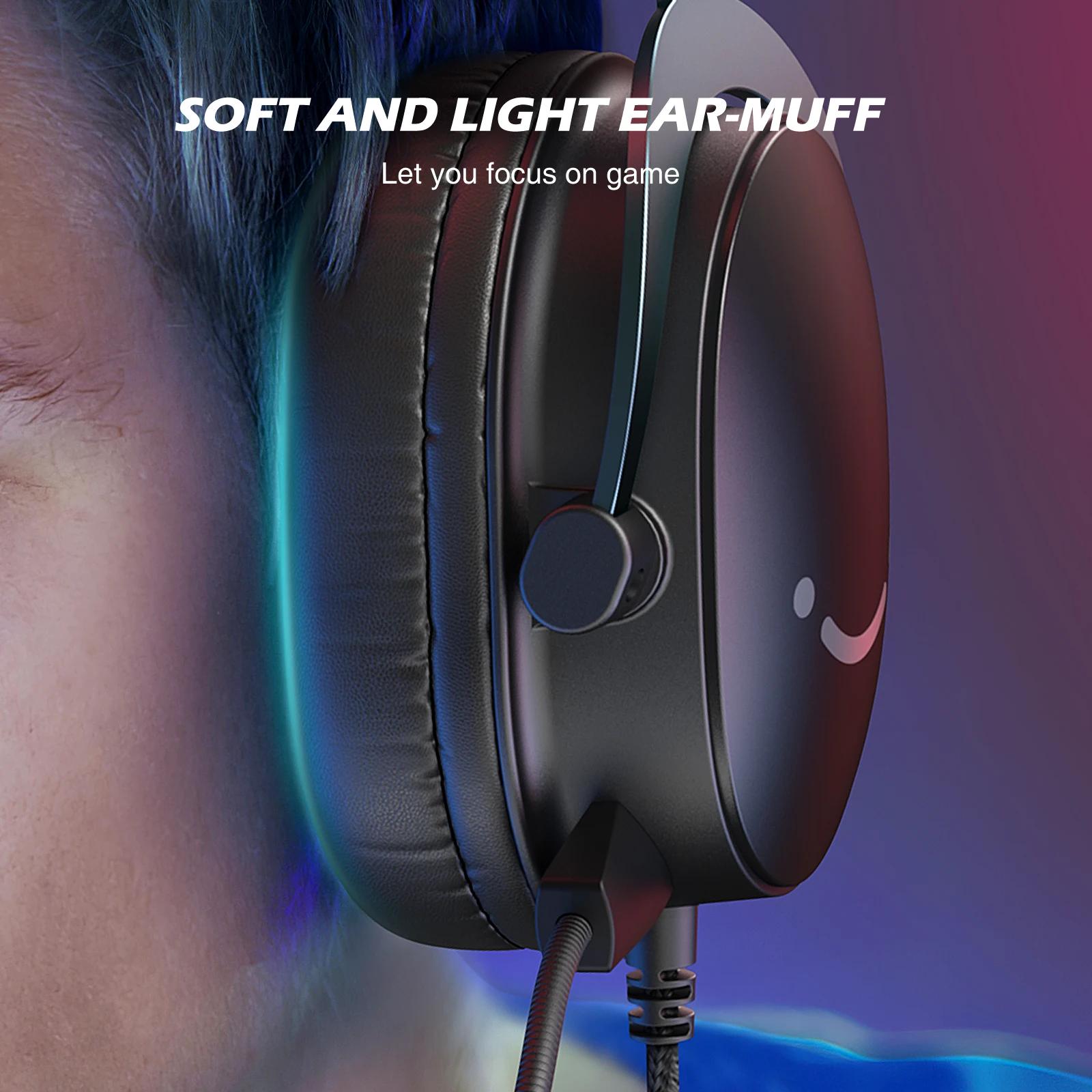 Casque FIFINE, prise 3.5mm et téléphone de sauna USB avec son surround 7.1/contrôle du volume/interr