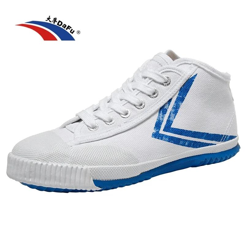 Chaussures kungfu parkour baskets noir blanc version améliorée Dafu 1920