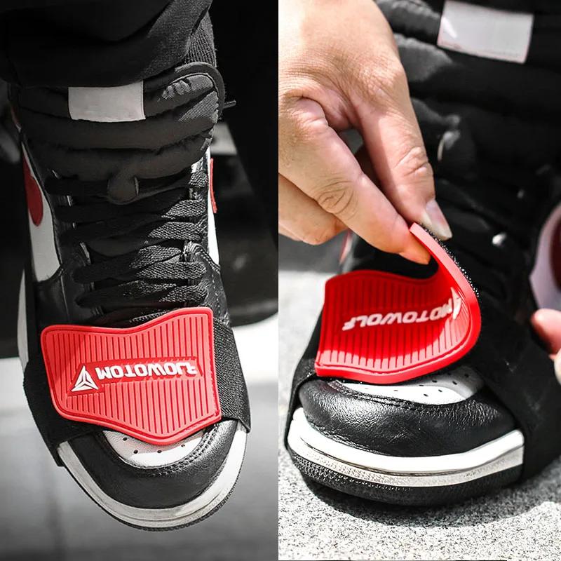 Couvre-chaussures de moto, coussinet de changement de vitesse, réglable et Durable, protecteur de bo