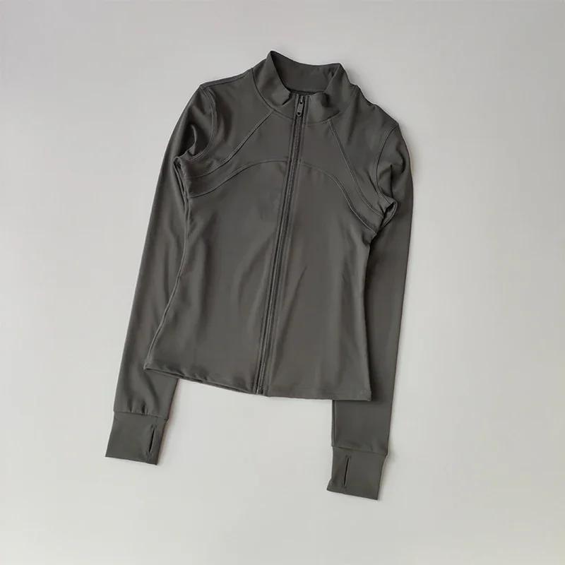 Veste de sport à fermeture éclair pour femmes, combinaisons de Yoga, coupe cintrée, entraînement pou