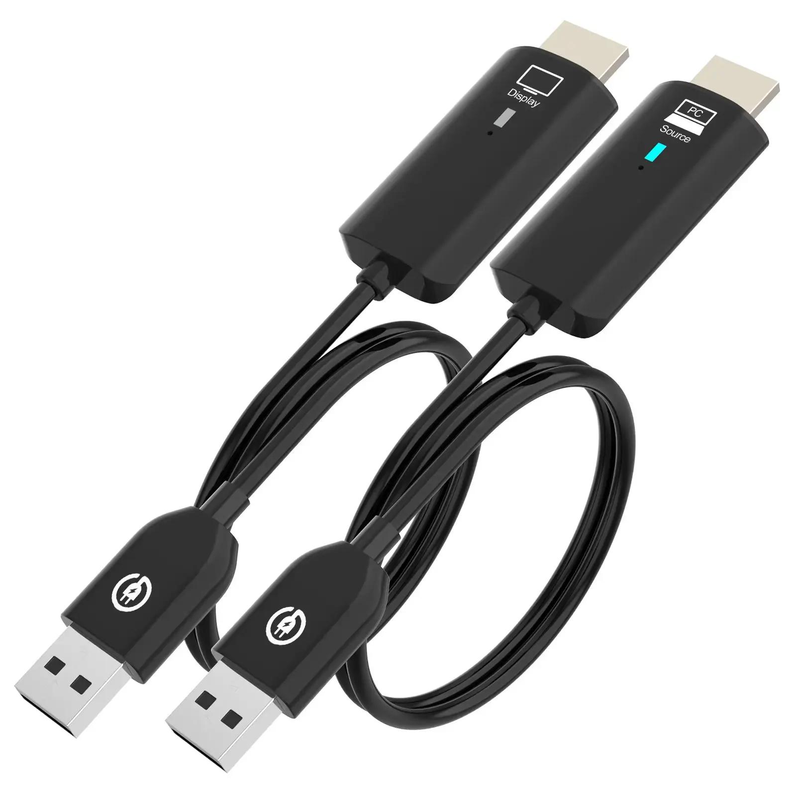 Câble d'extension HDMI sans fil 30m, transmetteur Audio-vidéo et récepteur, adaptateur d'affichage p