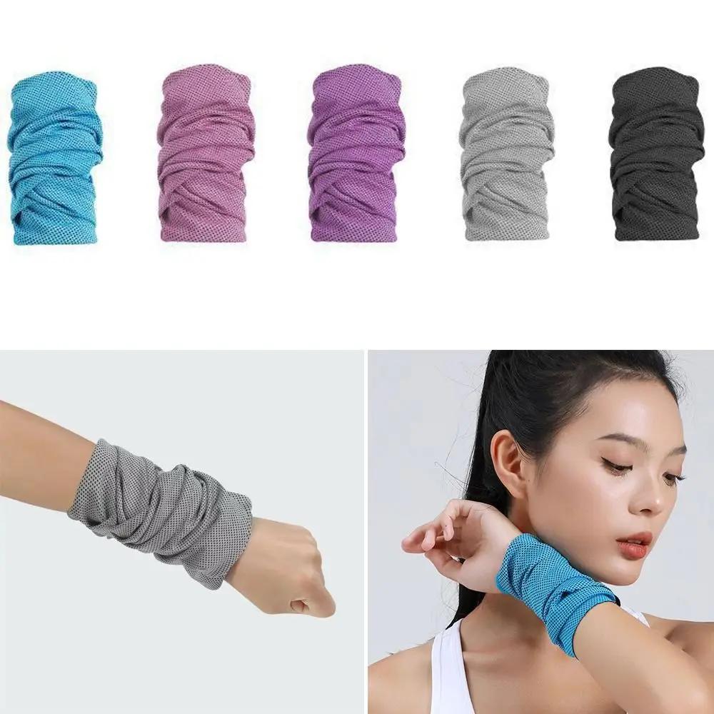 Serviette de sport en Fiber de Polyester, Absorption de la sueur, protection du poignet, lingette de
