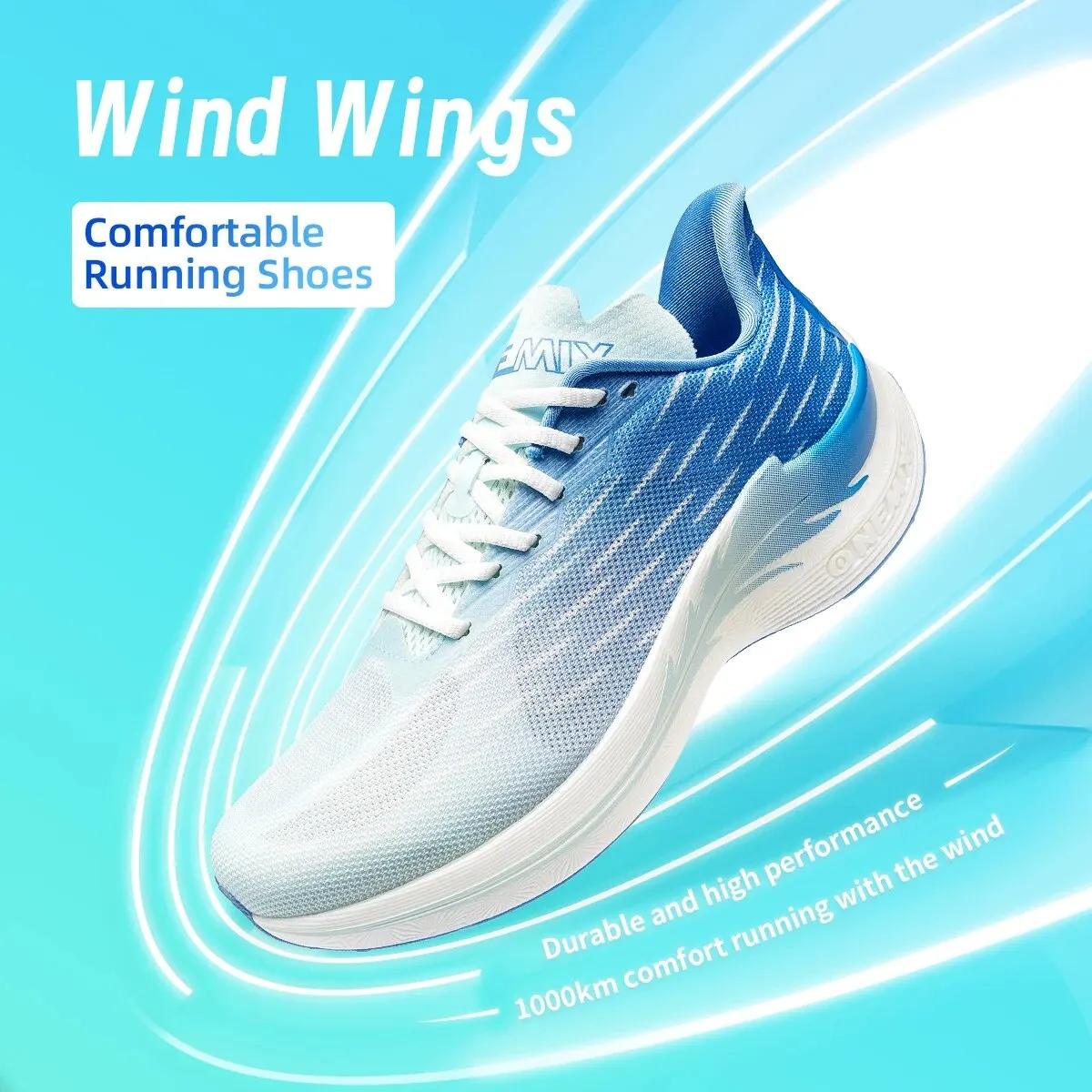 Chaussures de course respirantes Onemix 2026 Wind Wings pour hommes, chaussures de sport décontracté