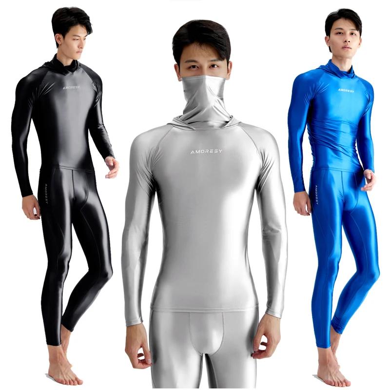 Maillot de bain sexy en soie pour hommes, lisse et brillant, pantalon serré, surf, séchage rapide, m