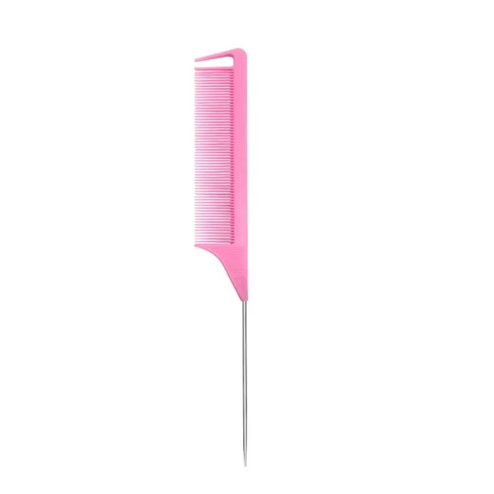 Peigne à queue pointue, outils de coiffure, brosse à sourcils à double tête, peigne à Triple rangée,