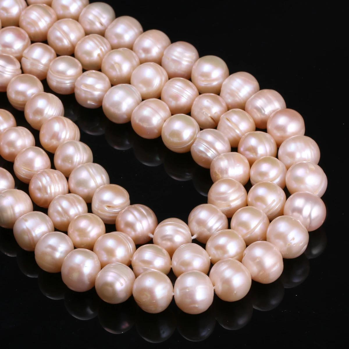 Perles de culture d'eau douce 100% naturelles, perles d'isolation rondes pour la fabrication de bijo
