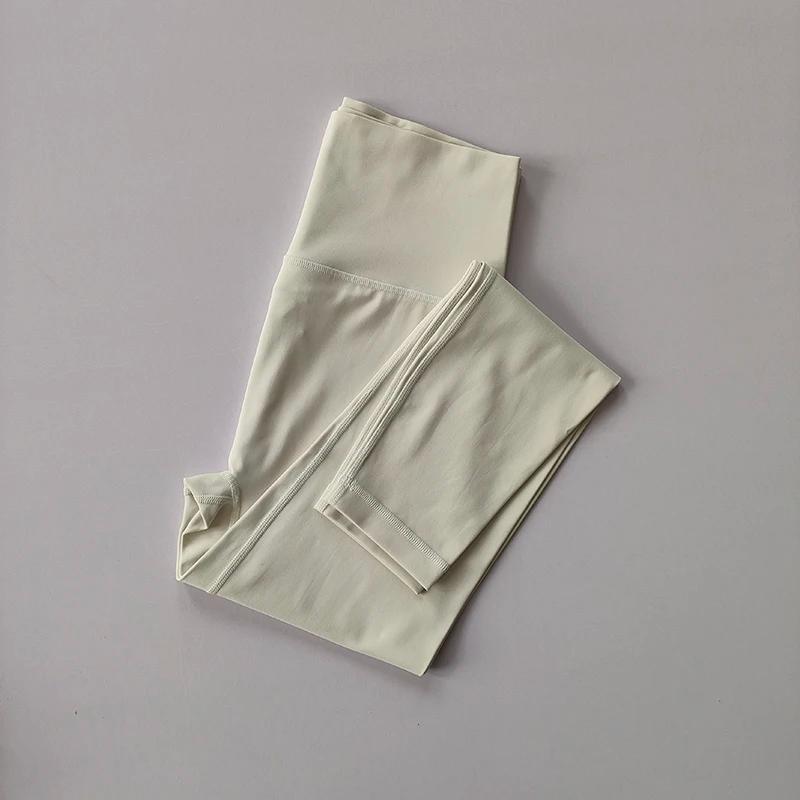 Pantalon yoga nu sport poche femmes taille haute levage hanches leggings course fitness