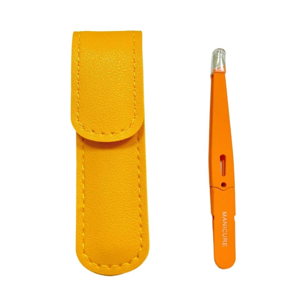 EyeblogugTweezer-Pince à épiler inclinée en acier inoxydable, extracteur de poils fins, pinces à sou