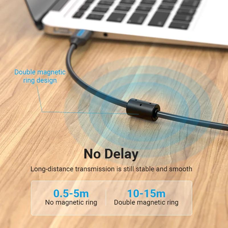 Vention USB câble d'imprimante USB 3.0 2.0 Type A mâle à B mâle câble pour Canon Epson HP ZJiang imp