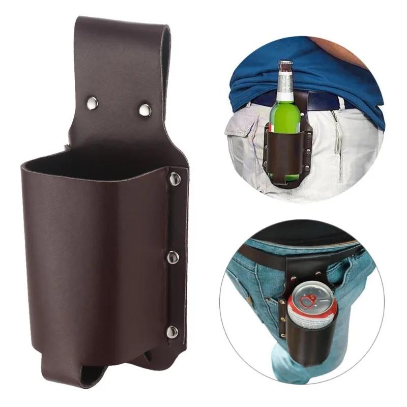 Étui Portable pour bouteille, 1 pièce, sac de ceinture de bière, bouteilles de vin pratiques, suppor