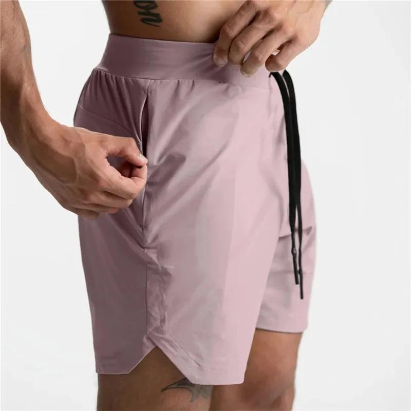 Short jogging homme séchage rapide avec poche zippée - Pantalon court gym fitness course été 2025