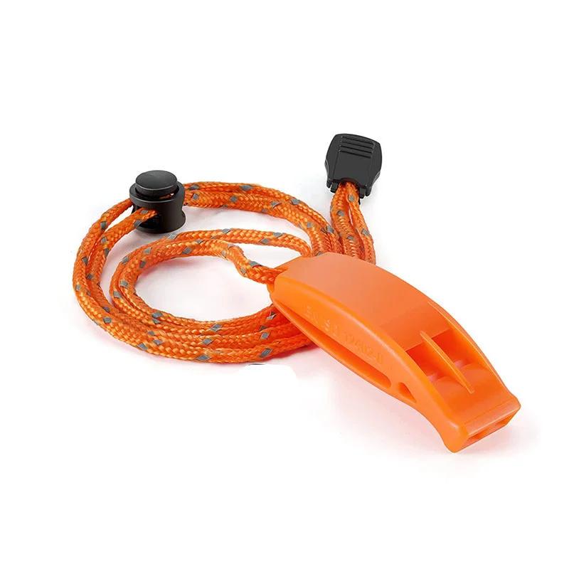 Sifflets de sécurité d'urgence avec lanière, gilets de sauvetage, canots de sauvetage, pêche, bateau