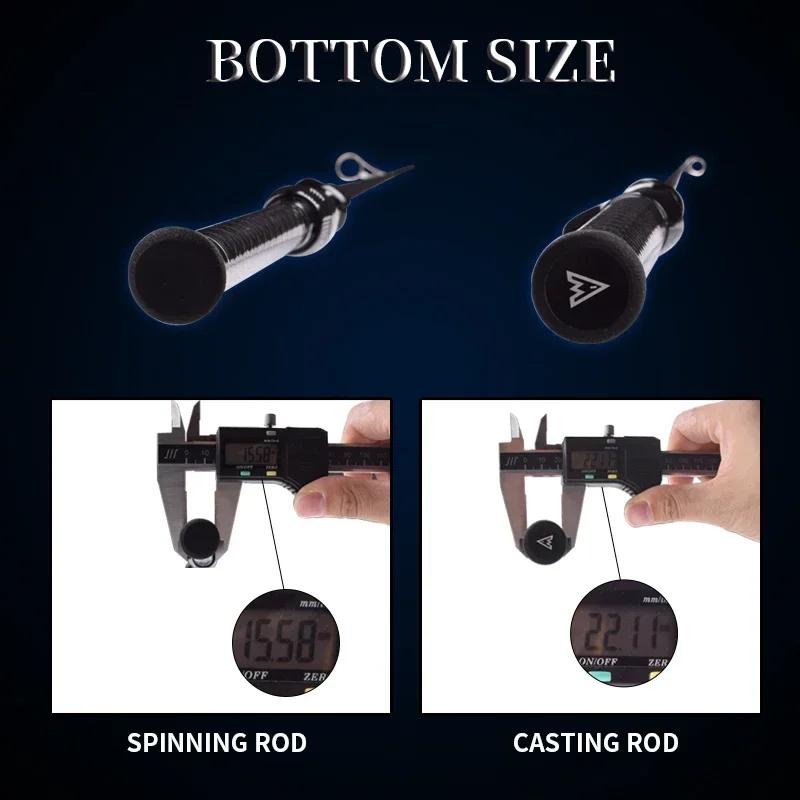 Mavllos-Plporcelain 40T Toray Carbon Belasticity, Appât léger Fitness Ajing Fishing, Spinning UL le