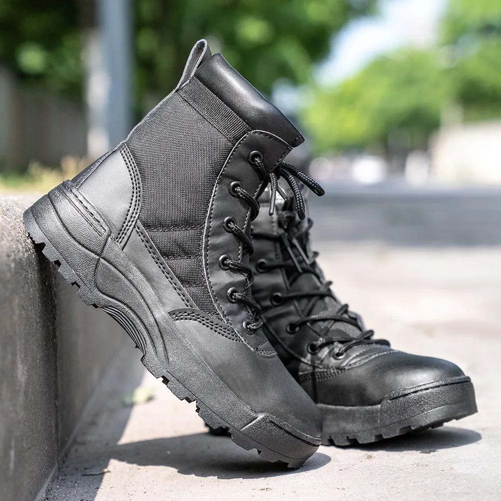 Bottes de randonnée militaires en plein air pour enfants et adultes, chaussures de sport, bottes d'e