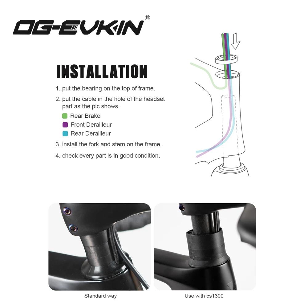 Cadre de route en carbone AERO noir OG-EVKIN Routage interne du câble Jante de vélo V-Brake BB86 700