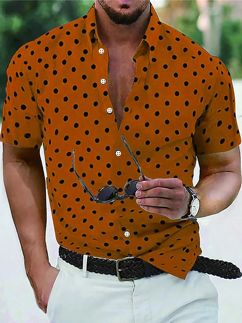 Chemise boutonnée à manches courtes pour hommes, chemise de plage décontractée, noir, blanc, rouge,