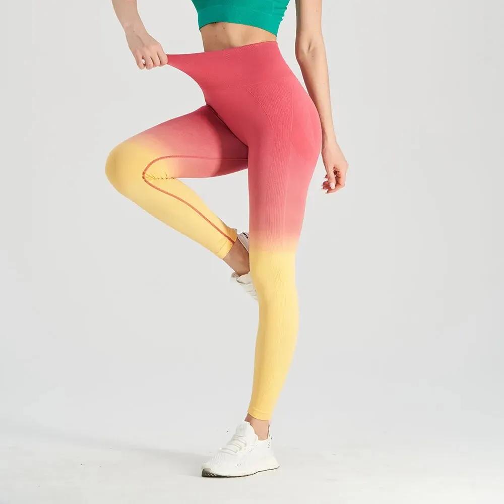 Pantalon fitness femme taille haute séchage rapide pour salle de sport et running confortable