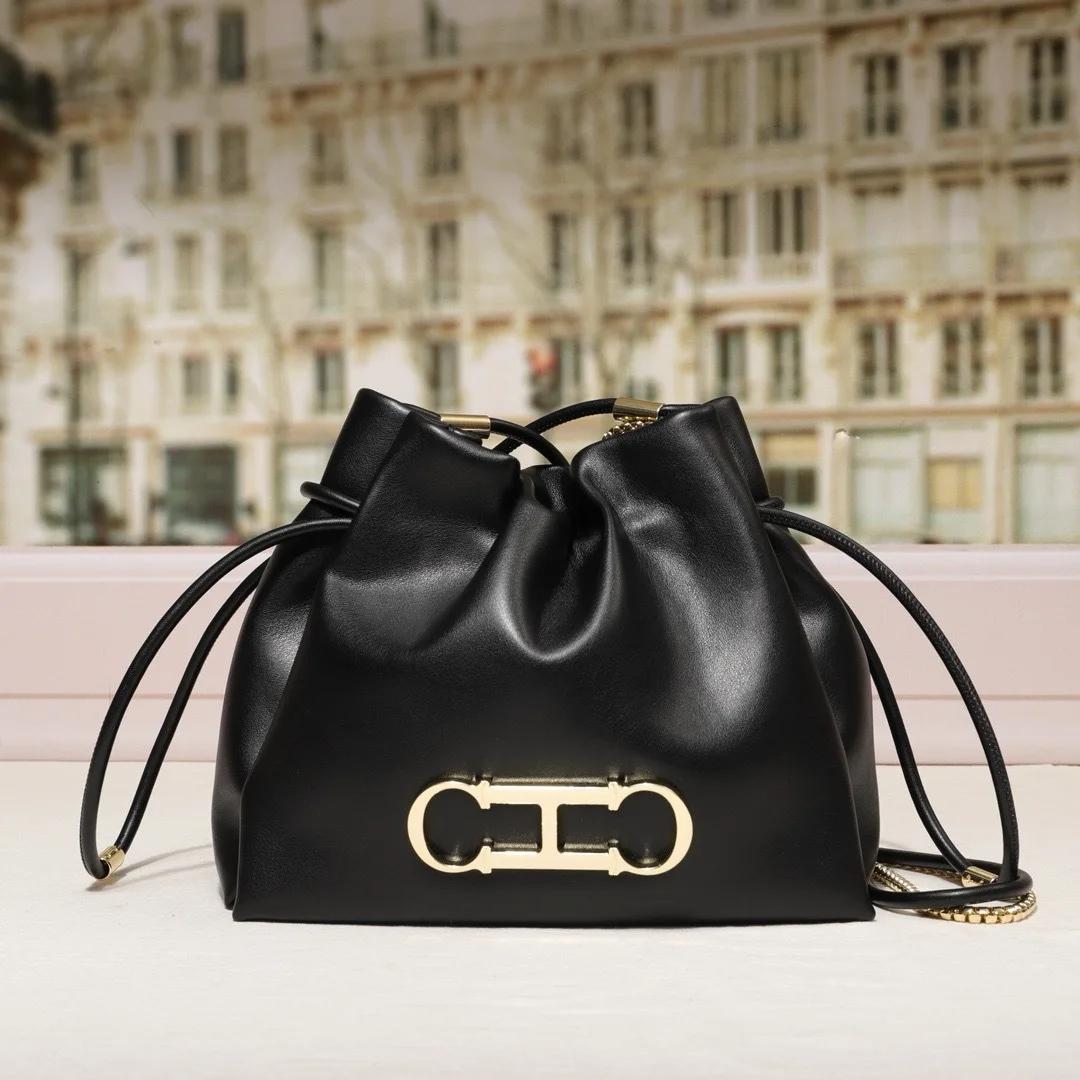 Sac seau tendance CH Fashion avec lettres, sac à bandoulière décontracté pour trajets quotidiens, sa